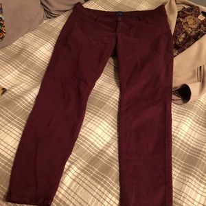 Burgundy jean/pants